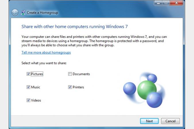 Windows 7 HomeGroup