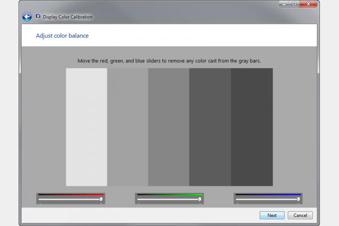 Windows 7 - monitor kalibrálása