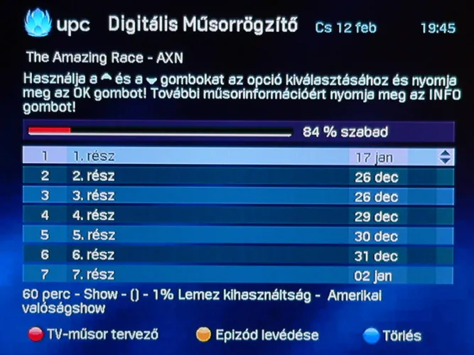 UPC digitális tévé
