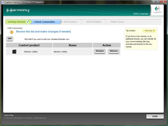 Logitech Harmony 1100