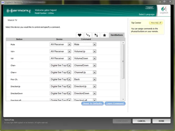 Logitech Harmony 1100