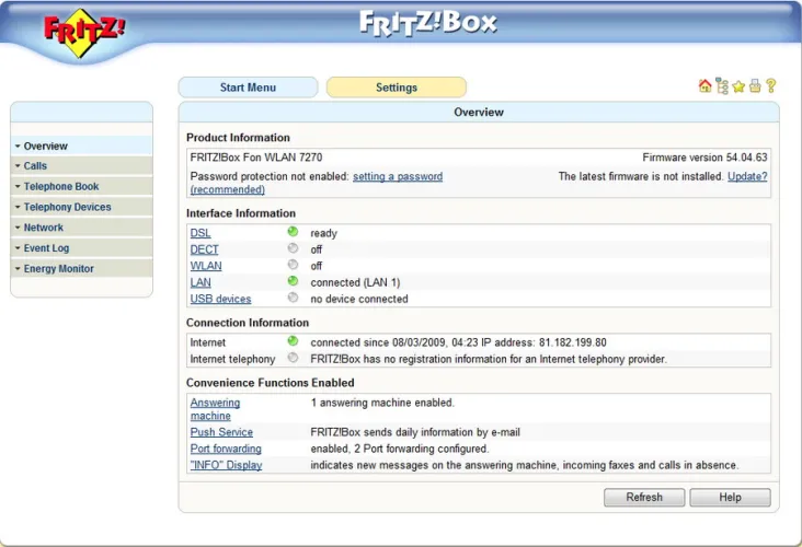 FRITZ!Box FON WLAN 7270