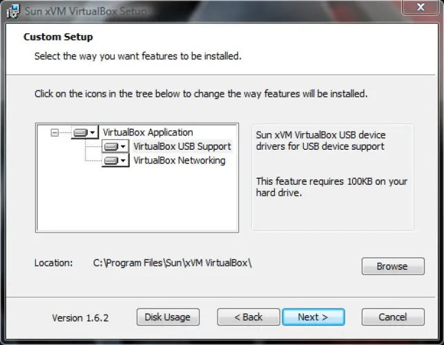 VirtualBox 1. lépés