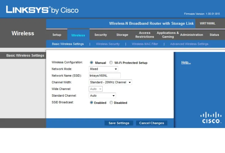 Linksys WRT160NL
