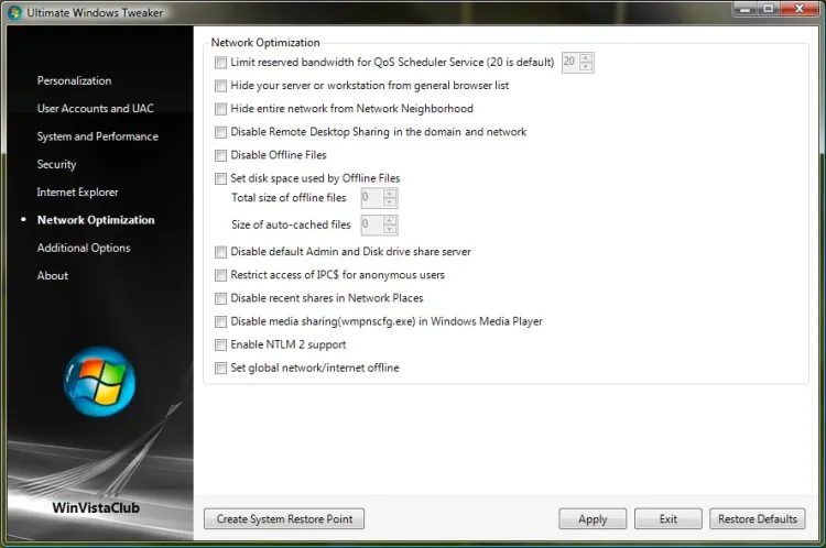 Ultimate Windows Tweaker