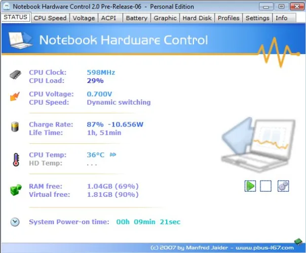 Notebook Hardware Control