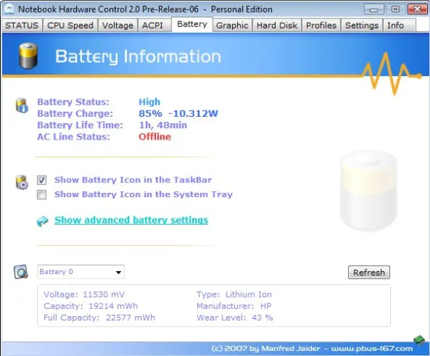 Notebook Hardware Control
